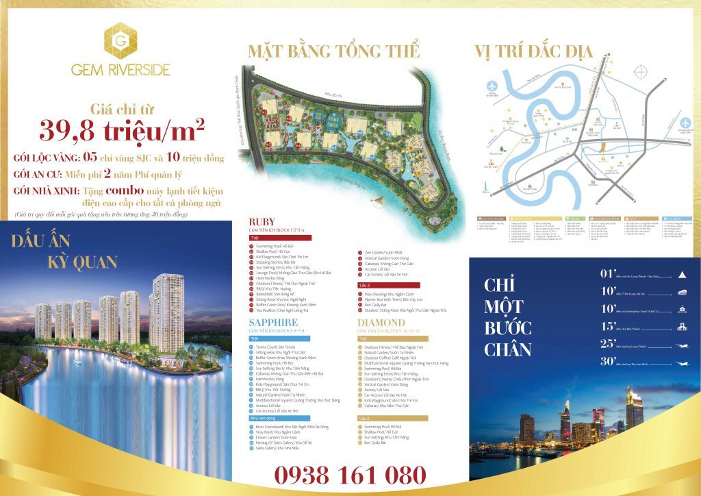 Dự án BĐS: Gem Riverside có thiết kế cảnh quan đẹp nhất 2018