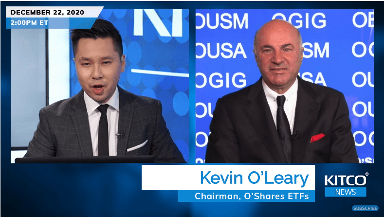 Các khoản đầu tư hàng đầu năm 2021 của Kevin O&#8217;Leary và lý do tại sao ông tin vàng tăng giá