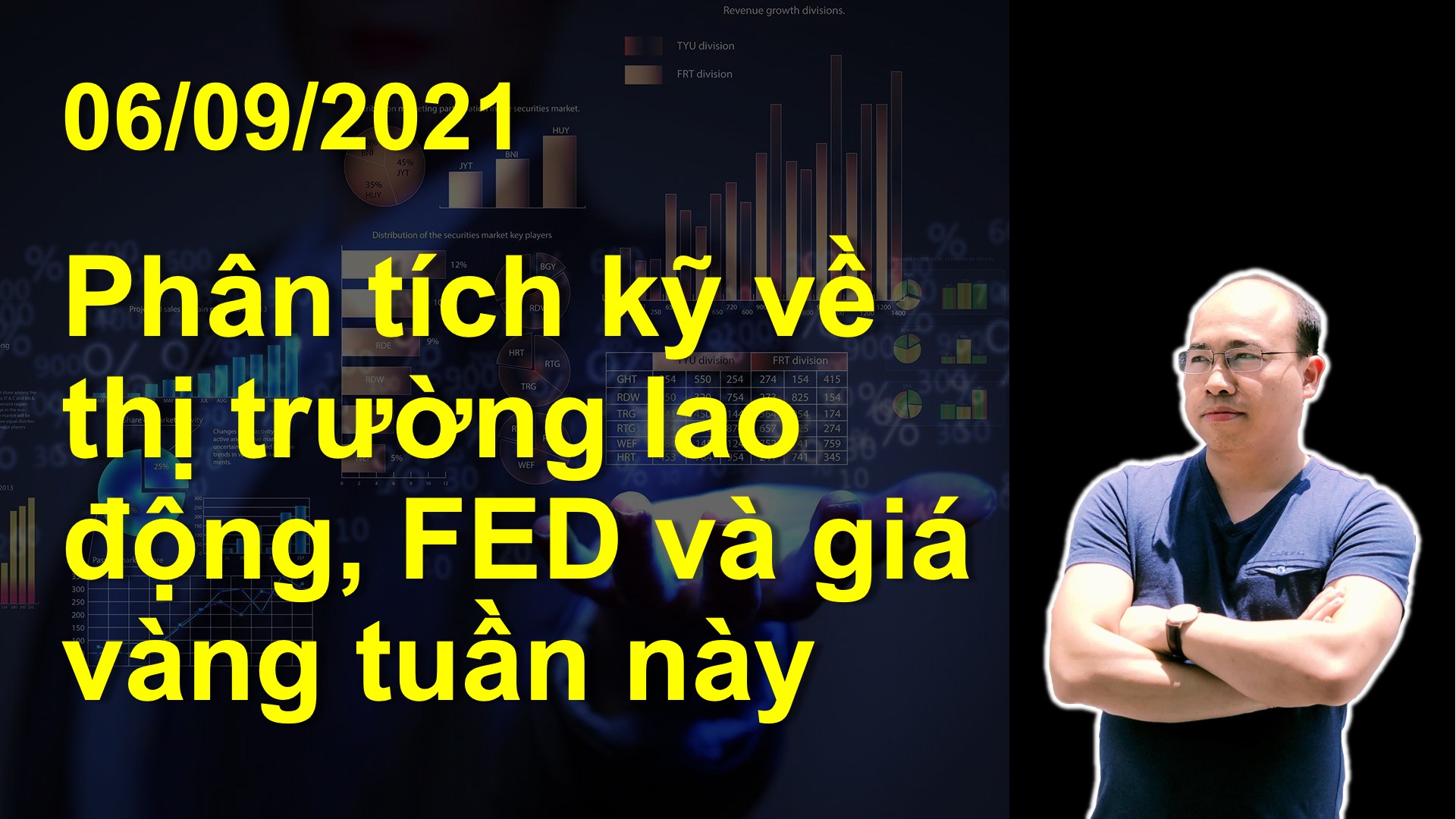 Video 6/9/2021: Phân tích kỹ về thị trường lao động, FED và giá vàng tuần này