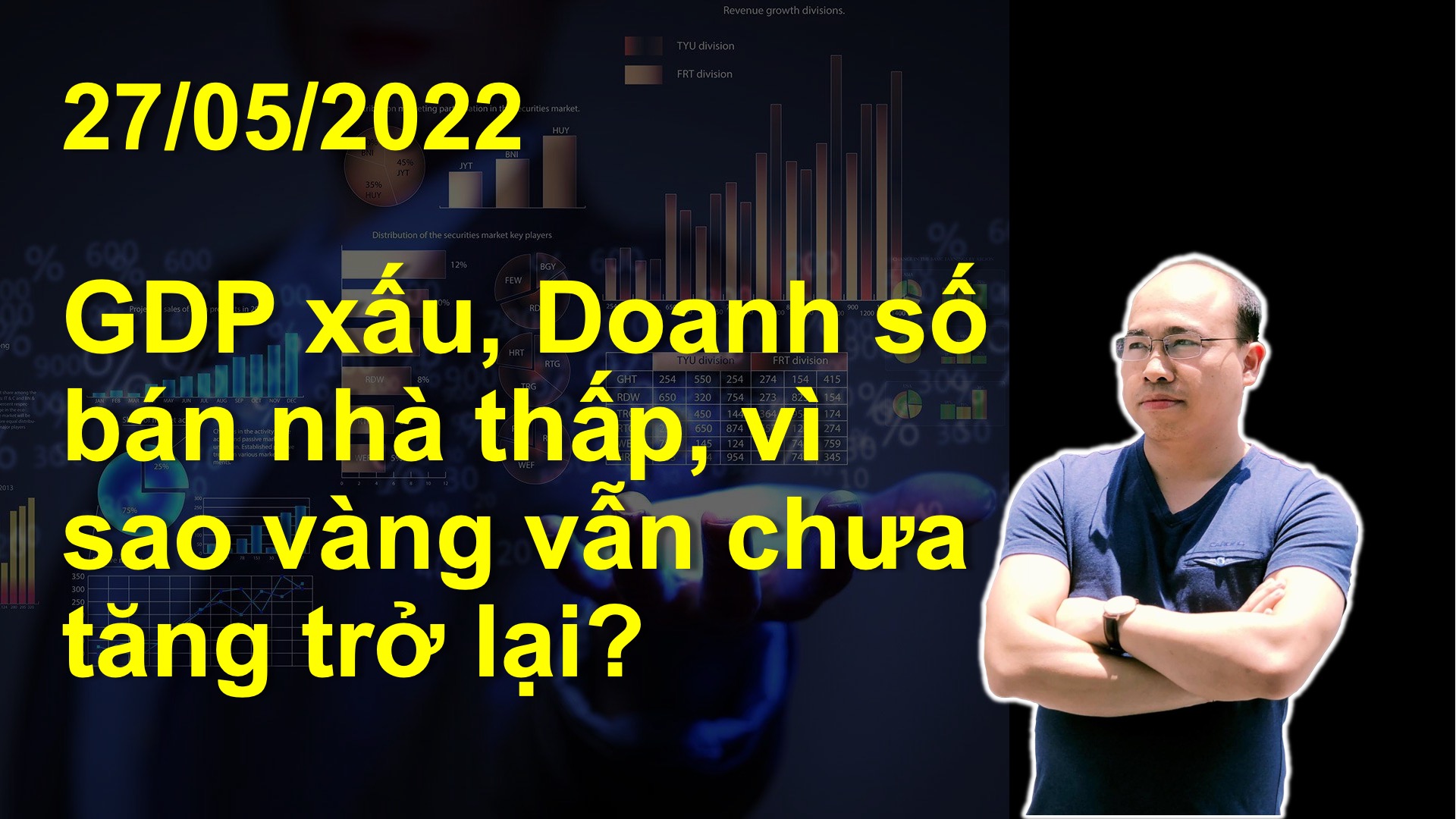 VIDEO Vip Chuyên sâu: Bản tin giá vàng 27/5: Thông tin về GDP, Doanh số nhà mới xấu&#8230; nhưng tại sao vàng vẫn chưa bay?