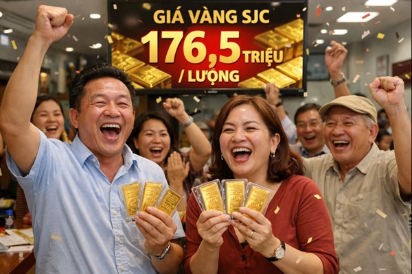 Vàng miếng ngày 26/1: Mở cửa tăng 2,2 triệu – kỉ lục mới 176,5 triệu