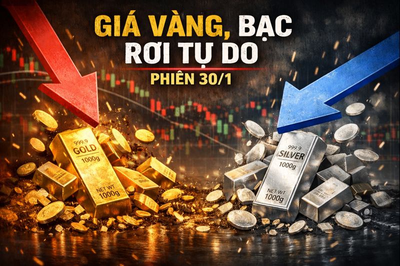 Vàng, bạc rơi tự do sau cơn sốt tháng 1: Điều chỉnh kỹ thuật hay đảo chiều xu hướng lớn?