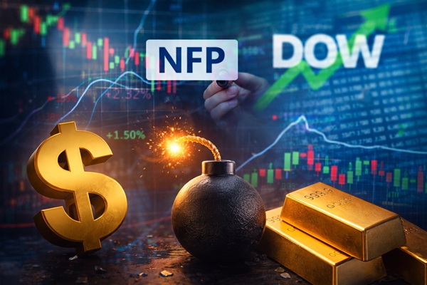 Góc nhìn Giá Vàng: Dự báo NFP ngày mai cùng các phản ứng tiềm năng của Vàng – USD – Chứng khoán Mỹ