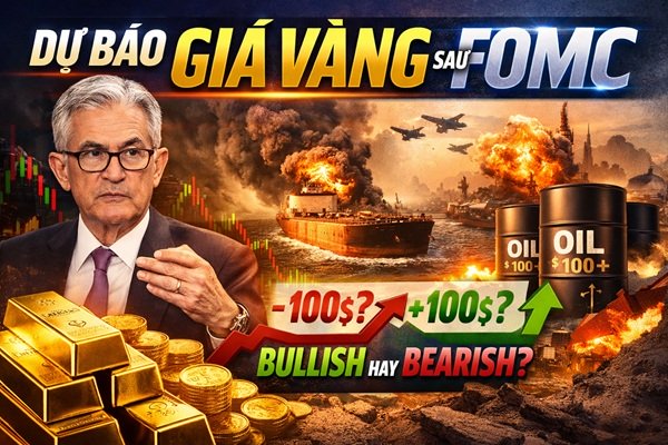 Góc nhìn Giá Vàng: 3 kịch bản cho vàng sau FOMC ngày mai