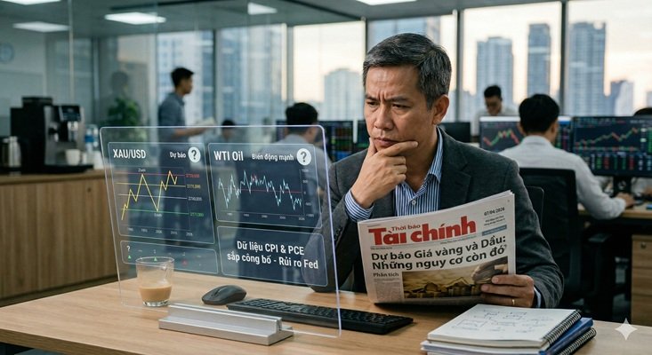 Vàng (XAU/USD) dưới góc nhìn cơ bản, kĩ thuật: Cơn lốc giá dầu đang kìm hãm “mãnh thú”.