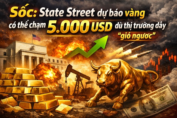 State Street Global Advisors tin vàng có thể chạm 5.000 USD dù thị trường đầy “gió ngược”