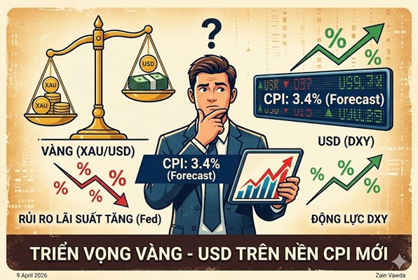 BÁO ĐỘNG ĐỎ: CPI Mỹ “bùng nổ” 3,4% – Kịch bản thảm họa cho giá Vàng sắp bắt đầu?