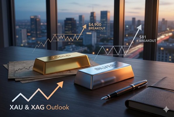 Phân tích giá vàng và bạc: Liệu cú bứt phá có chấm dứt chu kỳ đi ngang?