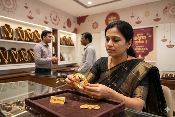 Giá vàng Ấn Độ lập đỉnh 154.000 Rupee: Cú sốc khiến quốc gia cuồng vàng nhất thế giới cũng phải “đứng hình”.
