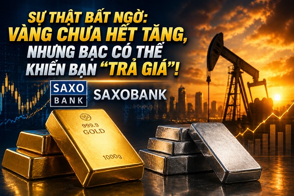 SAXO BANK: Sự thật bất ngờ: Vàng chưa hết tăng, nhưng bạc có thể khiến bạn “trả giá”!