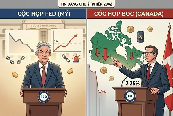 Đọc gì hôm nay 29/4: Quyết định chính sách của BOC – FED