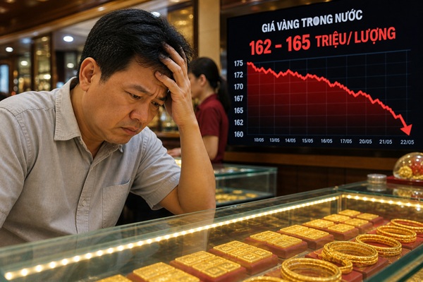 Giá vàng 5/5: Giá giảm còn 165 triệu nhưng chưa nhiều NDT dám xuống tiền vì chênh lệch lớn