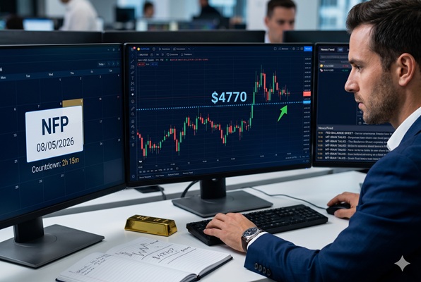 PTKT vàng 8/5: Mỹ – Iran nối lại hòa bình, vàng (XAU/USD) chờ “bom tấn” NFP bùng nổ