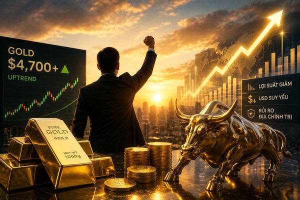 Dự báo giá vàng tuần 11-15/5: Wall Street lạc quan: Có thể kiểm định lại 4.900 USD trong ngắn hạn?