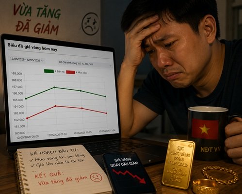 Giá vàng ngày 12/5: NĐT chờ tin CPI – SJC đảo chiều giảm dù tăng gần 2 triệu đầu giờ sáng