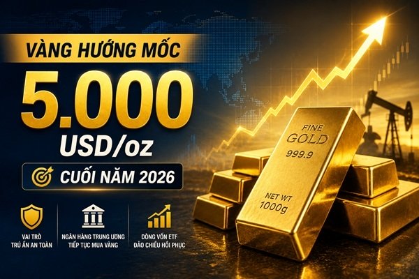 ING tung dự báo gây sốc: Vàng có thể chạm 5.000 USD/oz
