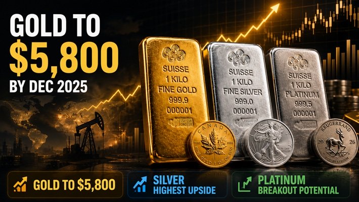 MKS PAMP đưa Kịch bản táo bạo: Vàng 5.800 USD, bạc dẫn sóng, bạch kim chờ ngày breakout!