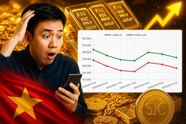 Giá vàng 29/5: Độc lạ: SJC giảm 1,5 triệu dù vàng ngoại hồi phục ấn tượng từ đáy