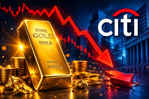 Tin sét đánh: Citi cắt dự báo giá vàng xuống $4.000 – thị trường sắp đảo chiều?