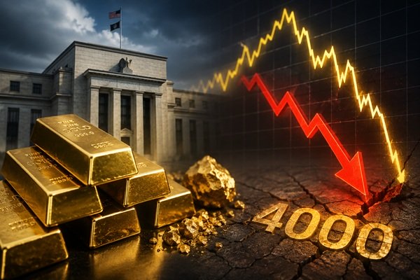 Fed “diều hâu” tung đòn, giá vàng có thể rơi về 4.000 USD ngay tuần tới