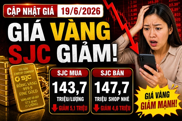 Thứ Sáu đen tối: SJC rơi 5 triệu – Nhẫn trơn BTMC chênh mua bán lên tới 4 triệu