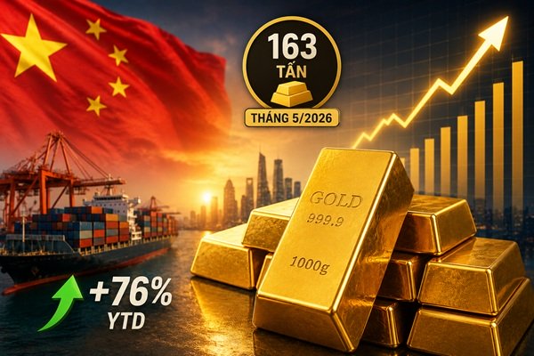 Trung Quốc “gom” 163 tấn vàng trong 1 tháng: Nhập khẩu lập đỉnh 26 tháng, chuyện gì đang xảy ra?