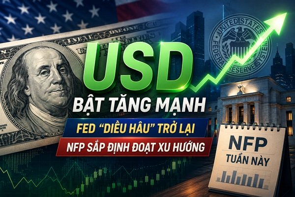 USD tăng 2 tuần liên tiếp: Fed đổi cuộc chơi, thị trường đối mặt cú sốc NFP