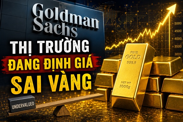 Goldman Sachs: Thị trường đang định giá sai vàng