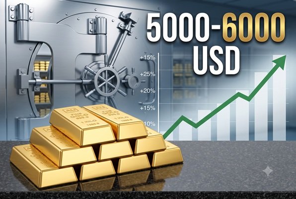 Sốc: 61% NHTW dự báo vàng có thể chạm 6.000 USD chỉ trong 12 tháng!