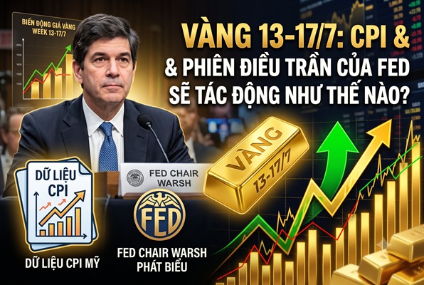 CPI Mỹ &amp; phiên điều trần đầu tiên của Chủ tịch Warsh: Các kịch bản nào cho giá vàng tuần tới?