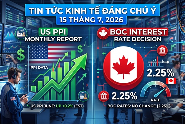 Đọc gì hôm nay 15/7: PPI Mỹ và quyết sách của NHTW Canada