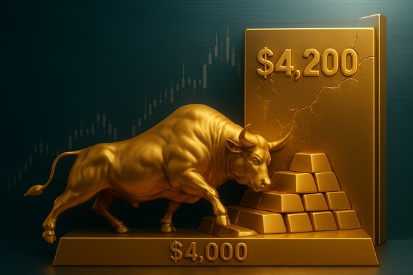 Dự báo giá vàng: Giá dầu tăng làm dấy lên lo ngại lạm phát, vàng thử thách mốc 4.000 USD
