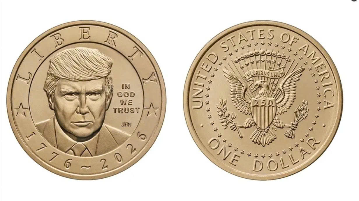 Mỹ phát hành đồng xu 1 USD “màu vàng” in hình ông Donald Trump nhân kỷ niệm 250 năm lập quốc