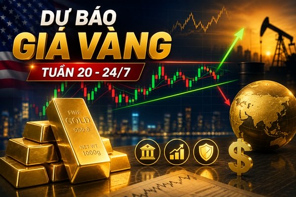 Dự báo giá vàng tuần 20 – 24/7: Chuyên gia phố Wall rất bi quan
