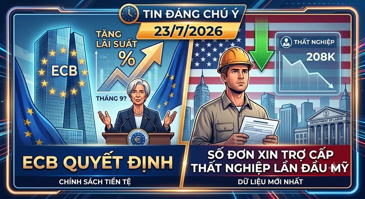 Đọc gì hôm nay 23/7: Quyết định lãi suất của ECB – Số đơn xin trợ cấp thất nghiệp lần đầu hàng tuần