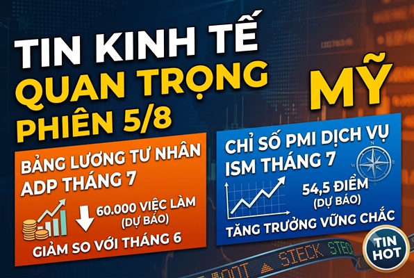 Muốn đầu tư hiệu quả ngày 5/8: Bảng lương ADP – Chỉ số PMI Dịch vụ ISM