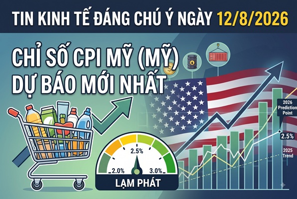 Tiêu điểm phiên 12/8: Lạm phát Mỹ tháng 7