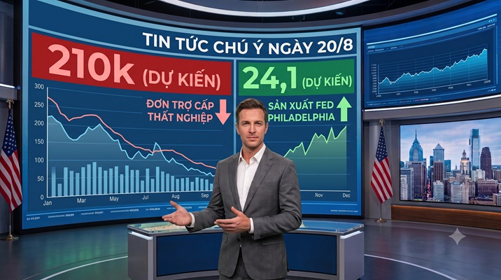 Tiêu điểm phiên 20/8: Số đơn xin trợ cấp thất nghiệp lần đầu hàng tuần – Chỉ số sản xuất Fed Philadelphia