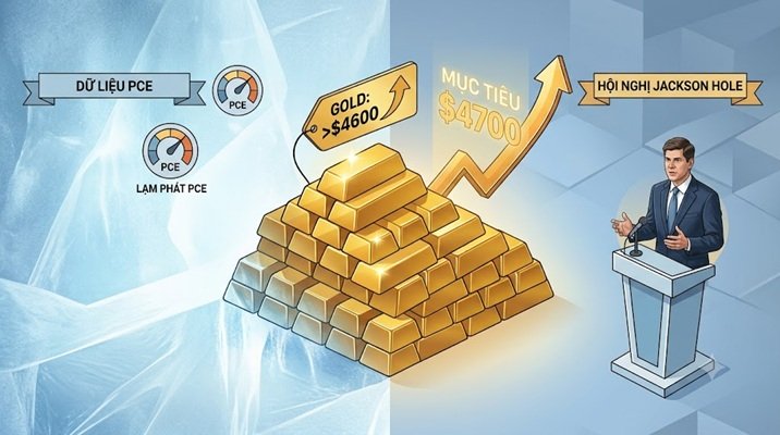 Vàng tuần tới: PCE và Jackson Hole sẽ là chất xúc tác tiếp theo đẩy Vàng tăng sốc?