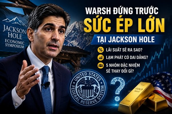 Warsh đứng trước sức ép giải đáp những câu hỏi lớn về chính sách Fed tại Jackson Hole