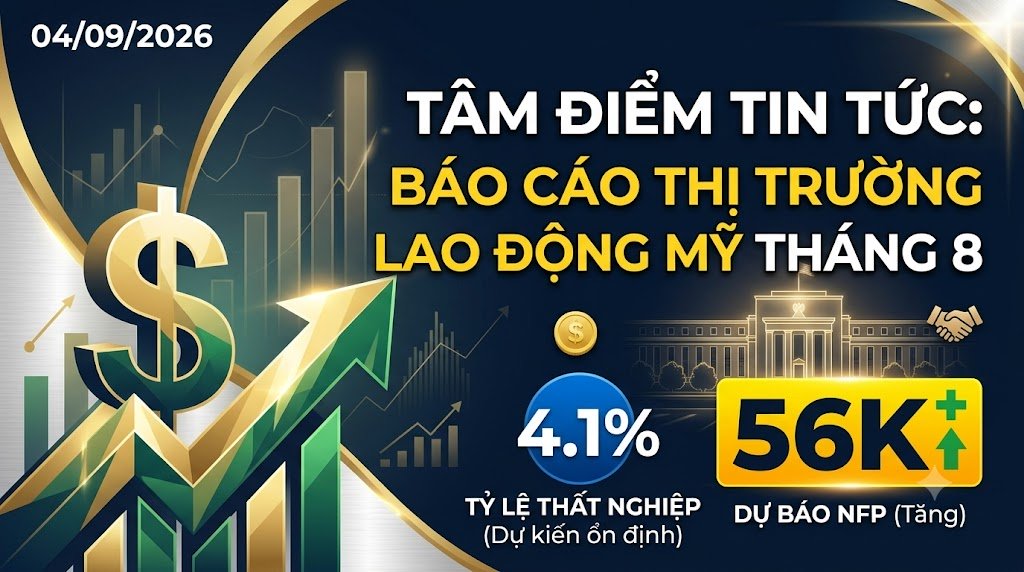 Tiêu điểm phiên 4/9: Bảng lương phi nông nghiệp Mỹ NFP tháng 8