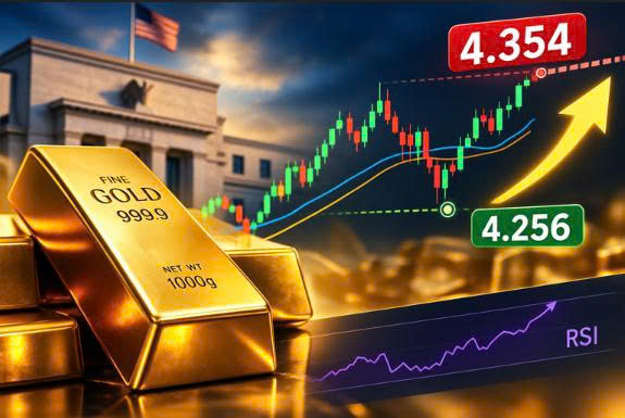 Vàng lội ngược dòng ngoạn mục, RSI phát tín hiệu tích cực: $4.354 có bị chinh phục?
