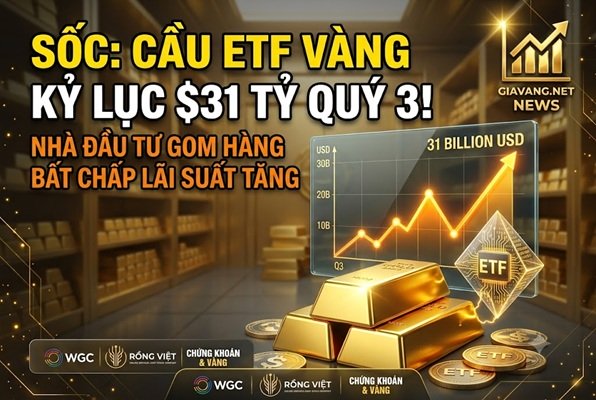 Mặc kệ Fed tăng lãi suất, giới đầu tư vẫn gom tới $31 tỷ vàng trong 3 tháng!