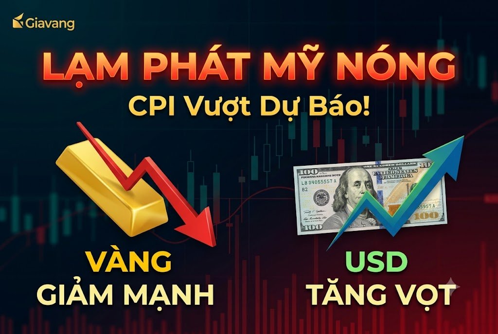 Tin sáng 15/10: CPI cao hơn dự báo: USD lập đỉnh 18 tháng, giá vàng thủng mốc 4.100 USD, chứng khoán Mỹ đỏ lửa