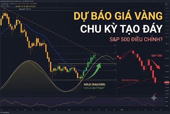 Vàng: Chu kỳ tạo đáy lộ diện – chứng khoán Mỹ đối mặt nguy cơ ‘hoảng loạn cực bộ’