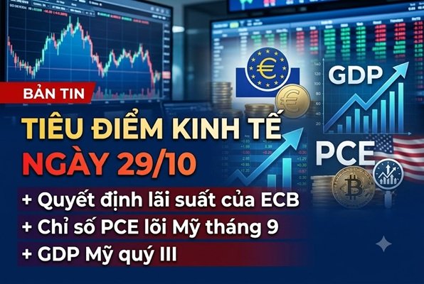 Tiêu điểm phiên 29/10: Quyết sách của Ngân hàng trung ương ECB – PCE &amp; GDP Mỹ